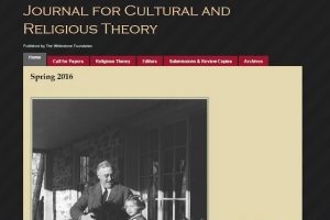 Screen Capture of the Journal for Cultural and Religious Theory